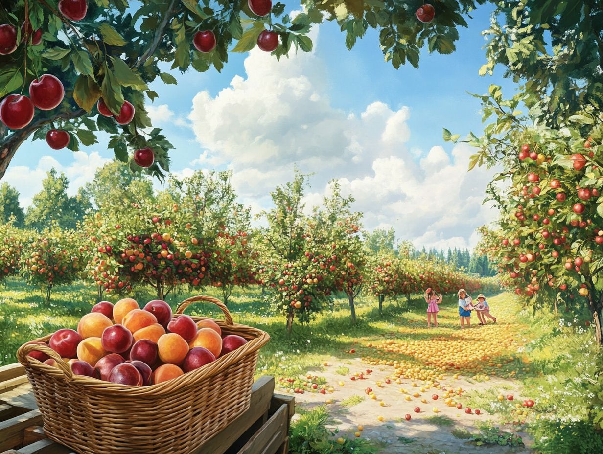 Image depicting key takeaways for local orchards