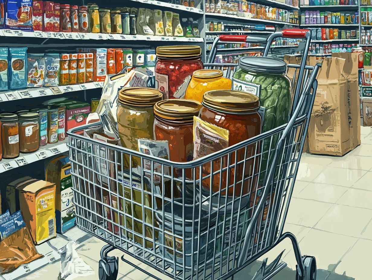 Image illustrating best practices for canning supply shopping