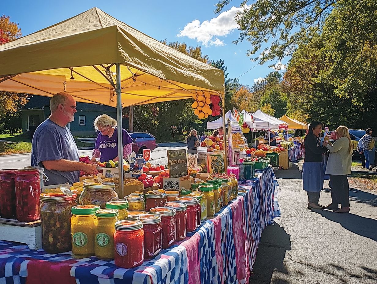 Participants learning about canning at a summer event.