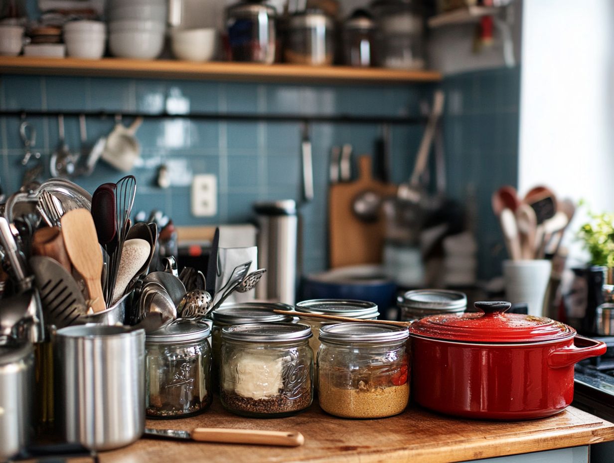 A person measuring jars for canning.