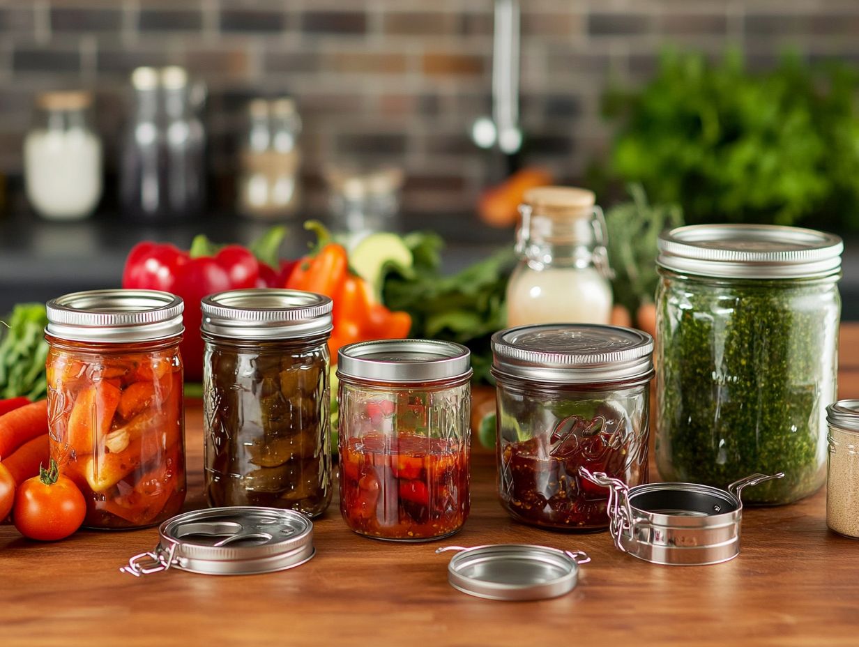 Image showcasing five innovative canning gadgets