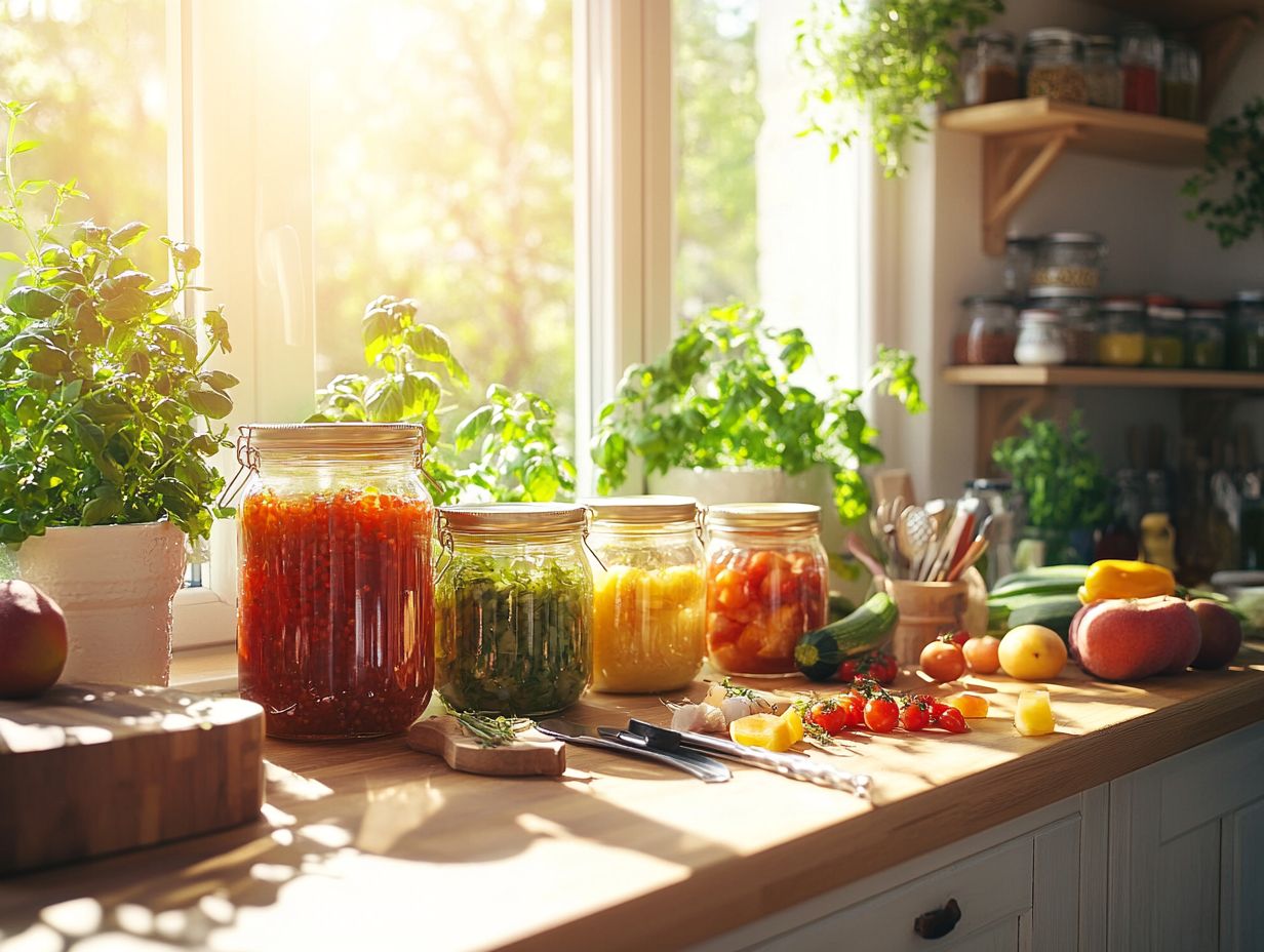 Sterilizing jars for safe canning