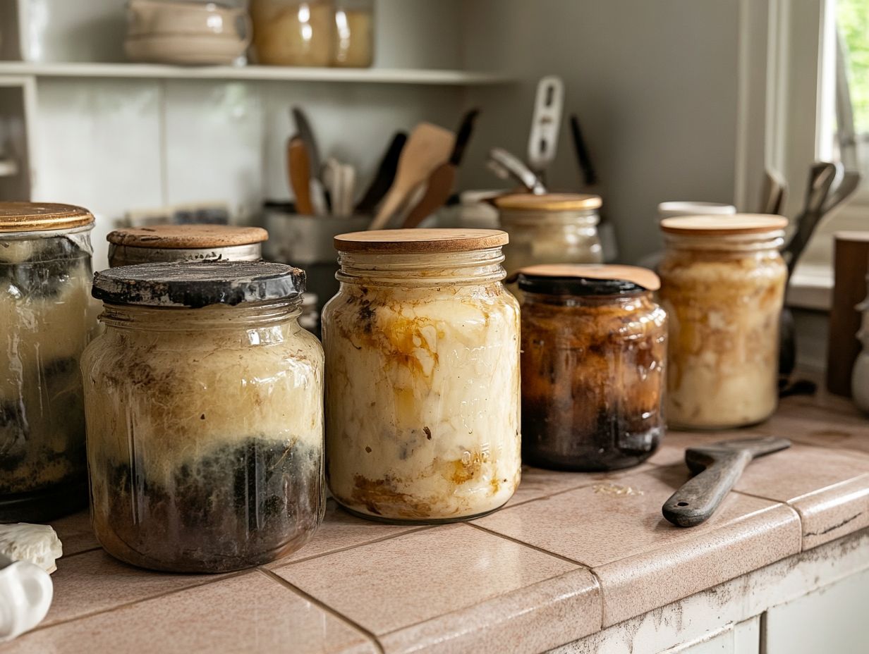 Five signs of poor canning practices with visual examples.