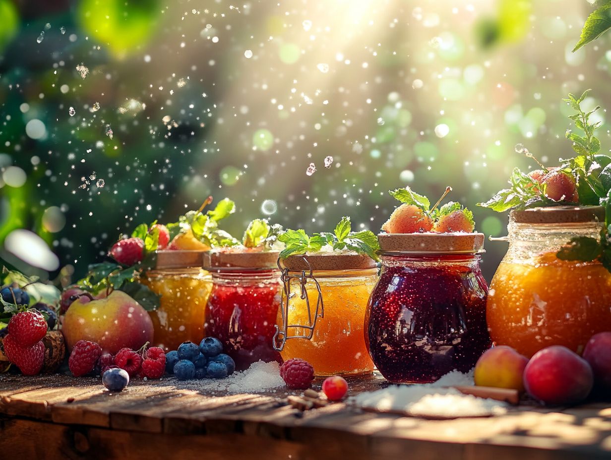 Step-by-step guide on preparing fruit for canning, showcasing fresh fruits.