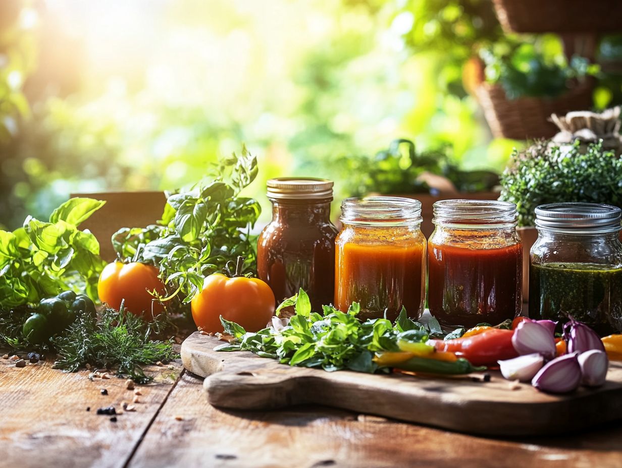 Delicious creamy roasted red pepper sauce in a jar