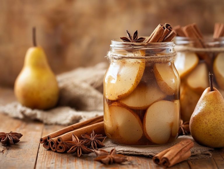 Best Recipe for Spiced Pears in Jars