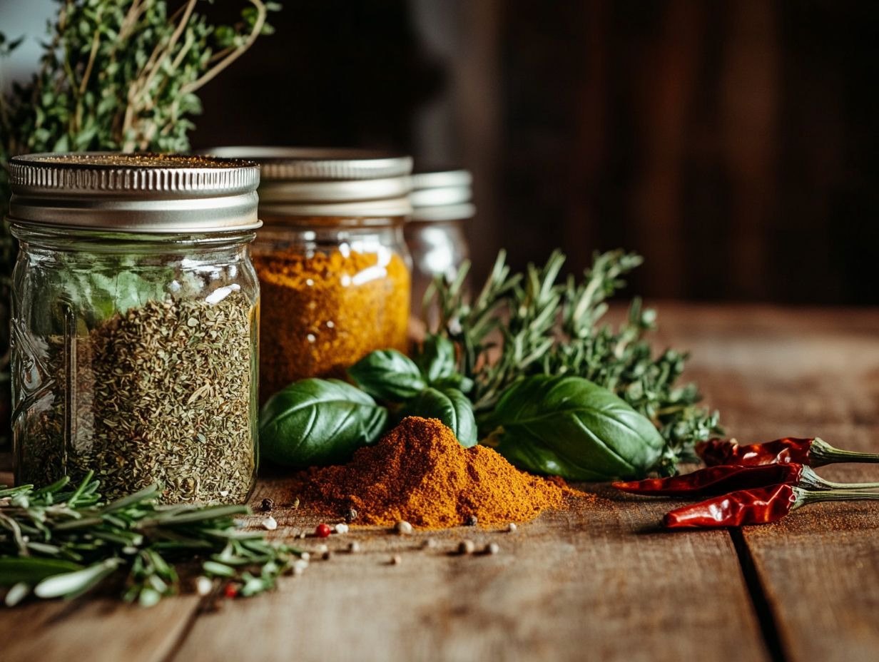 Image showing frequently asked questions about canning herbs and spices.