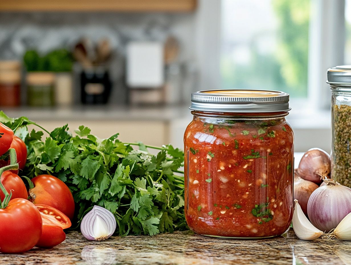 Steps for Canning Homemade Salsa