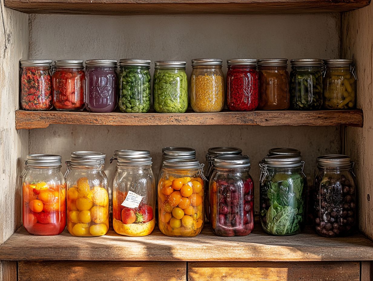 Can I reuse canning jars for different types of food?