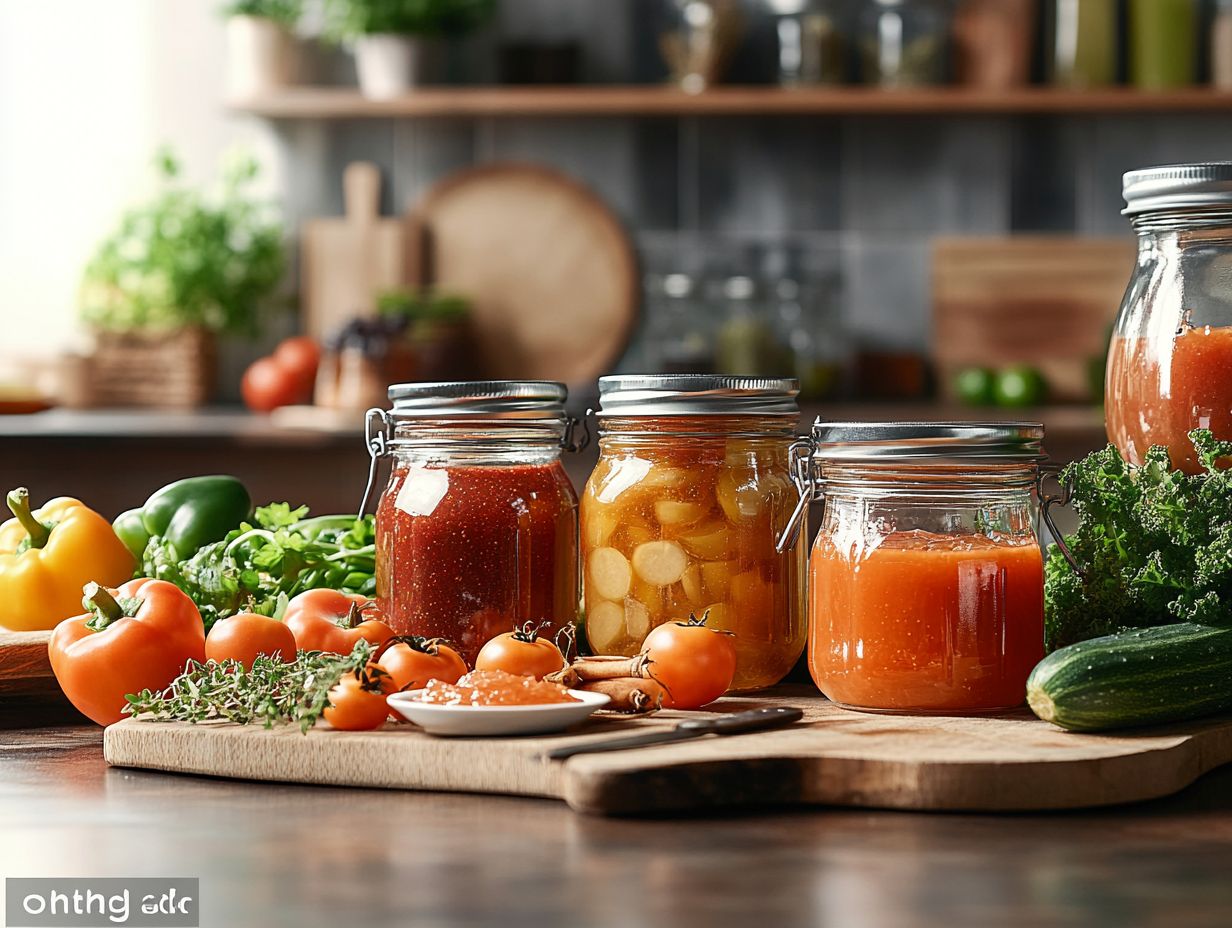 Image illustrating potential risks of using plastic lids for canning.