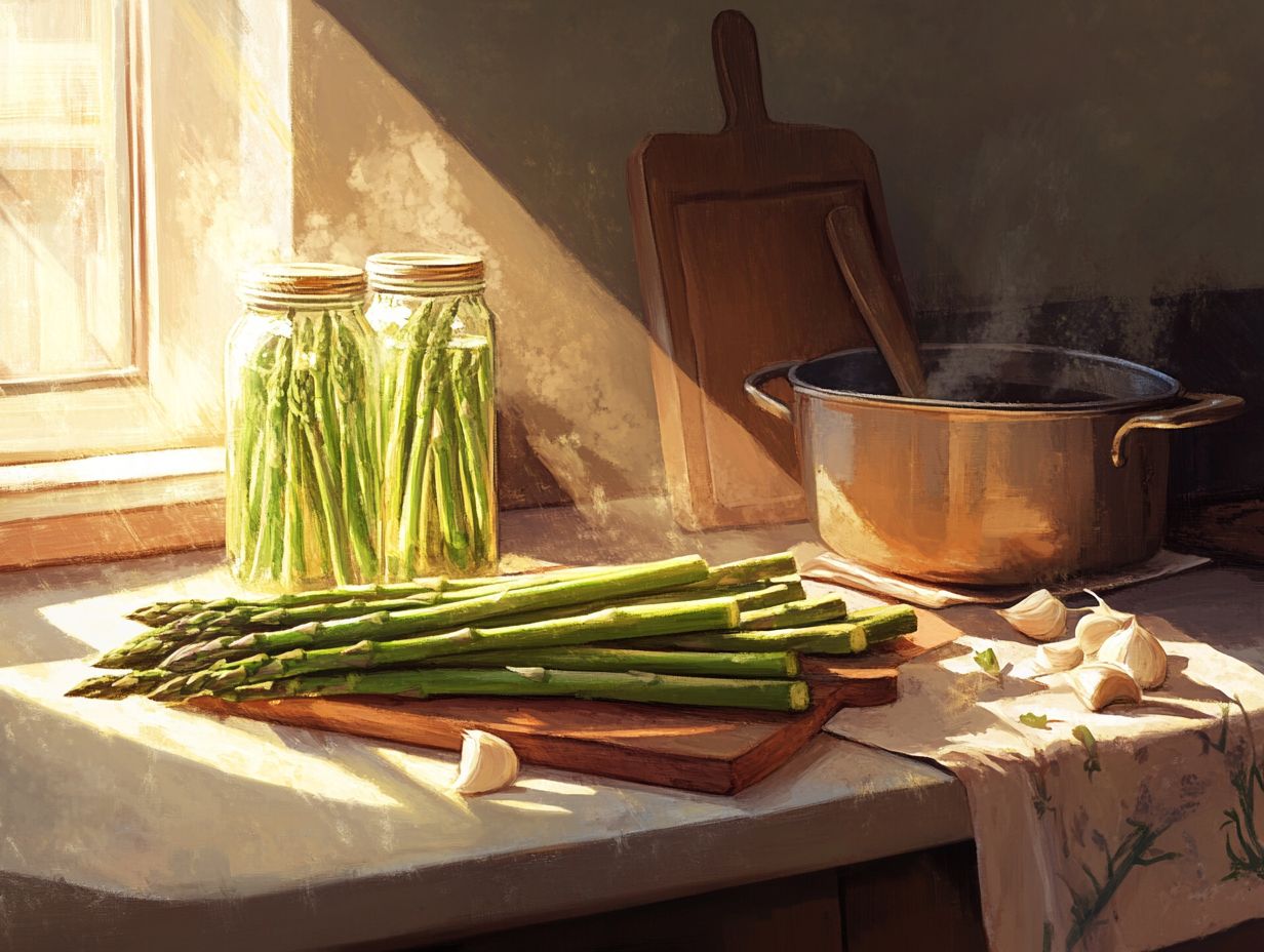 What equipment do I need for canning asparagus?