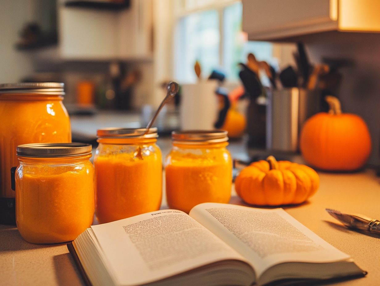 Preparing pumpkin for canning