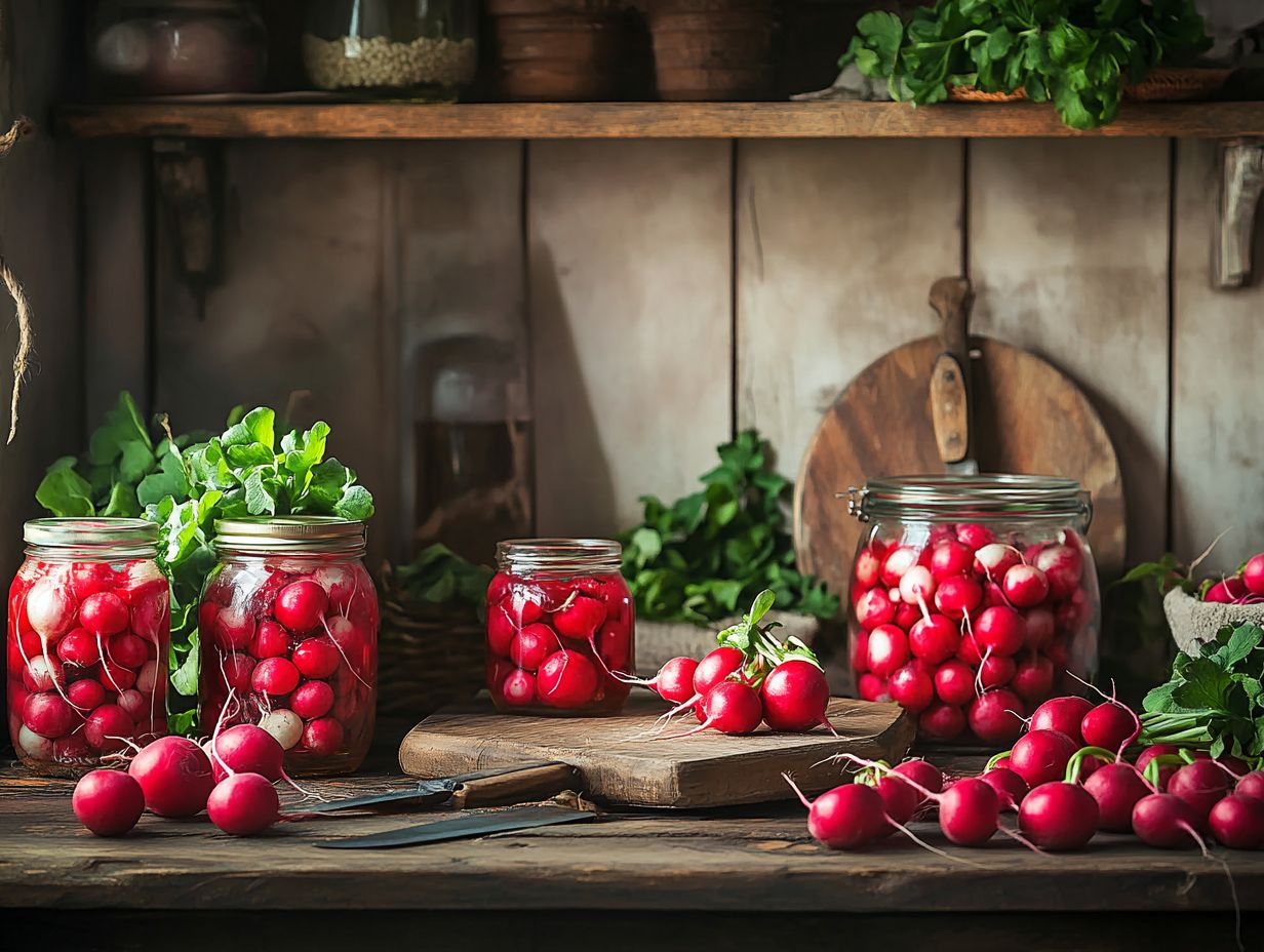 What are the benefits of canning radishes?