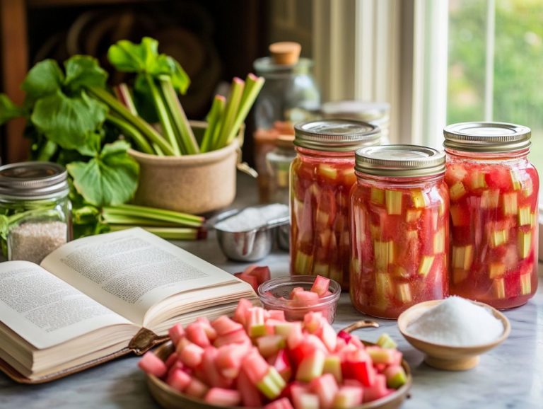 Canning Rhubarb: Recipes and Tips