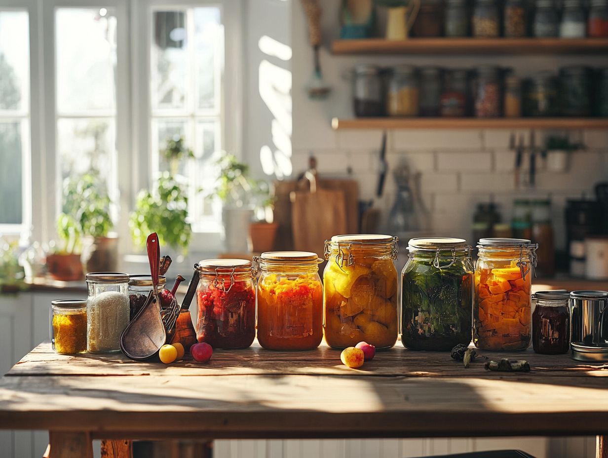 Visual guide on canning techniques for local ingredients.