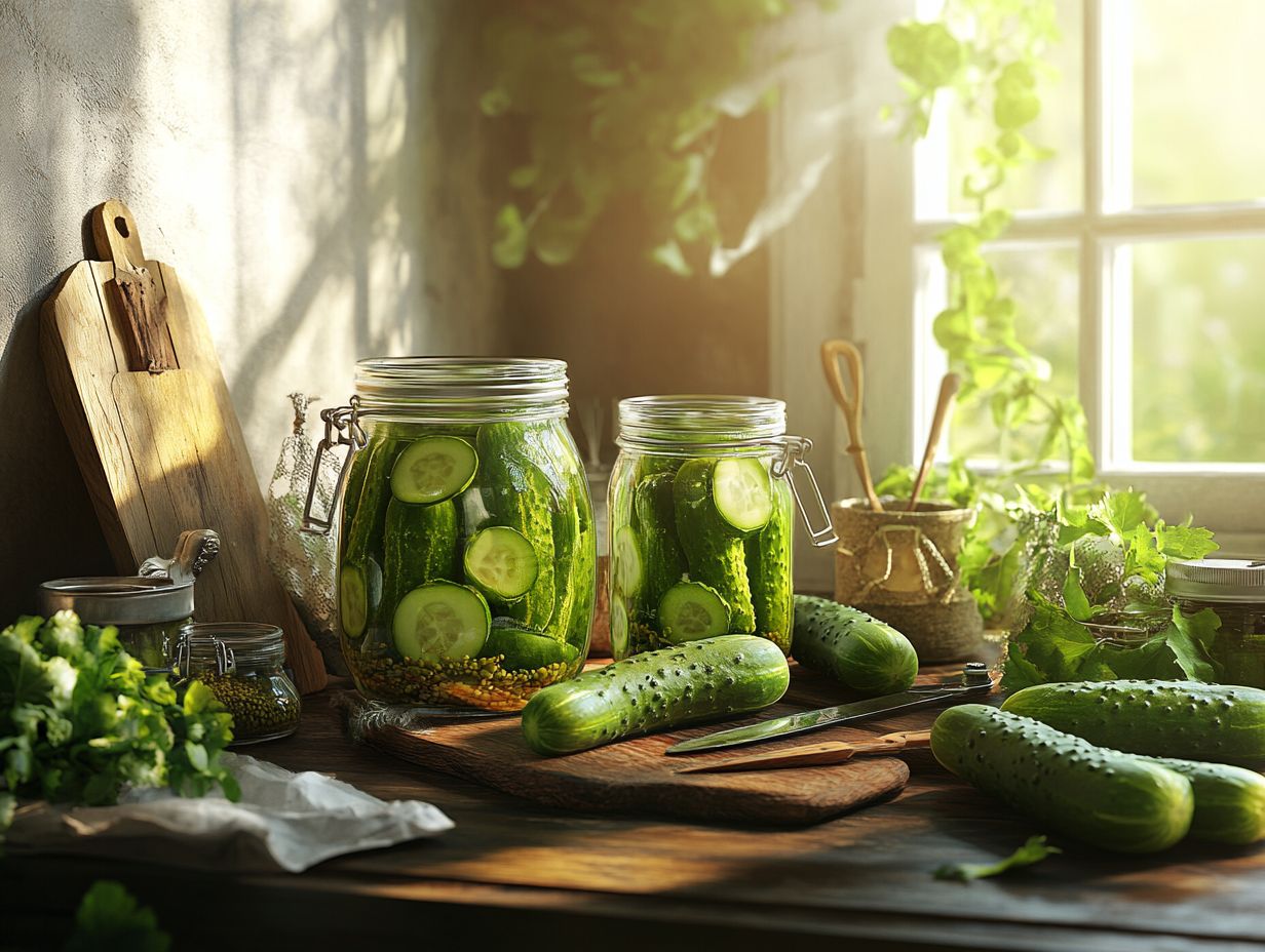 A graphic showcasing key takeaways about canning and pickling techniques.