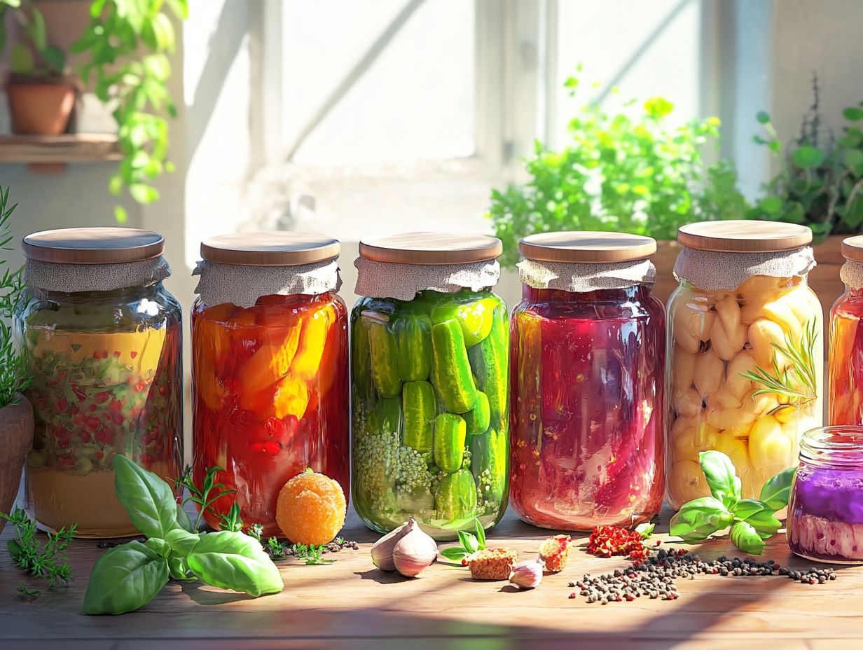 Illustration of Canning Techniques for Enhancing Flavors