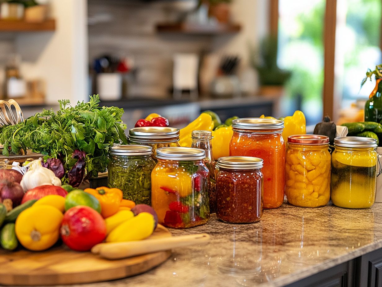 Selecting fresh produce for canning to ensure flavor and safety