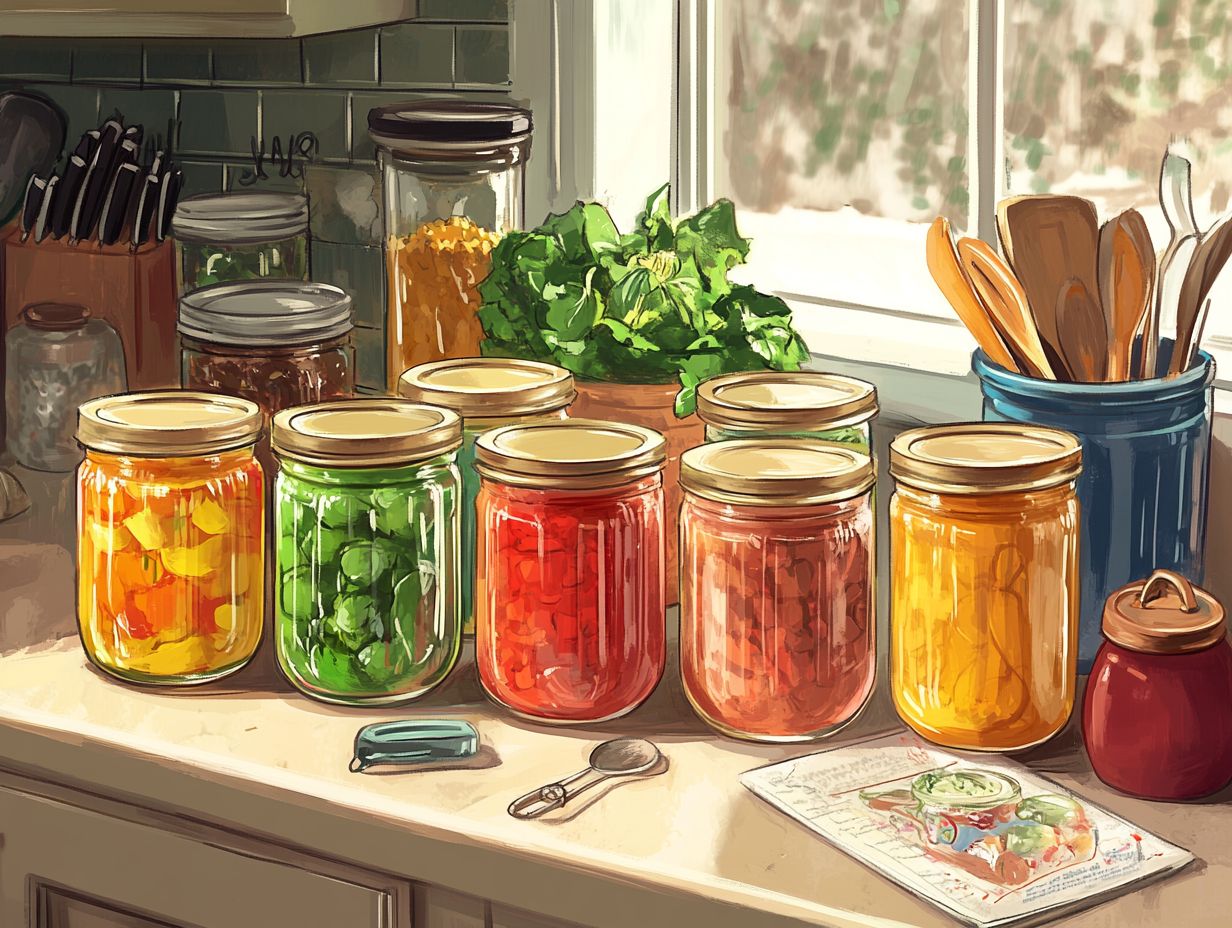 Image showing appropriate jars for canning