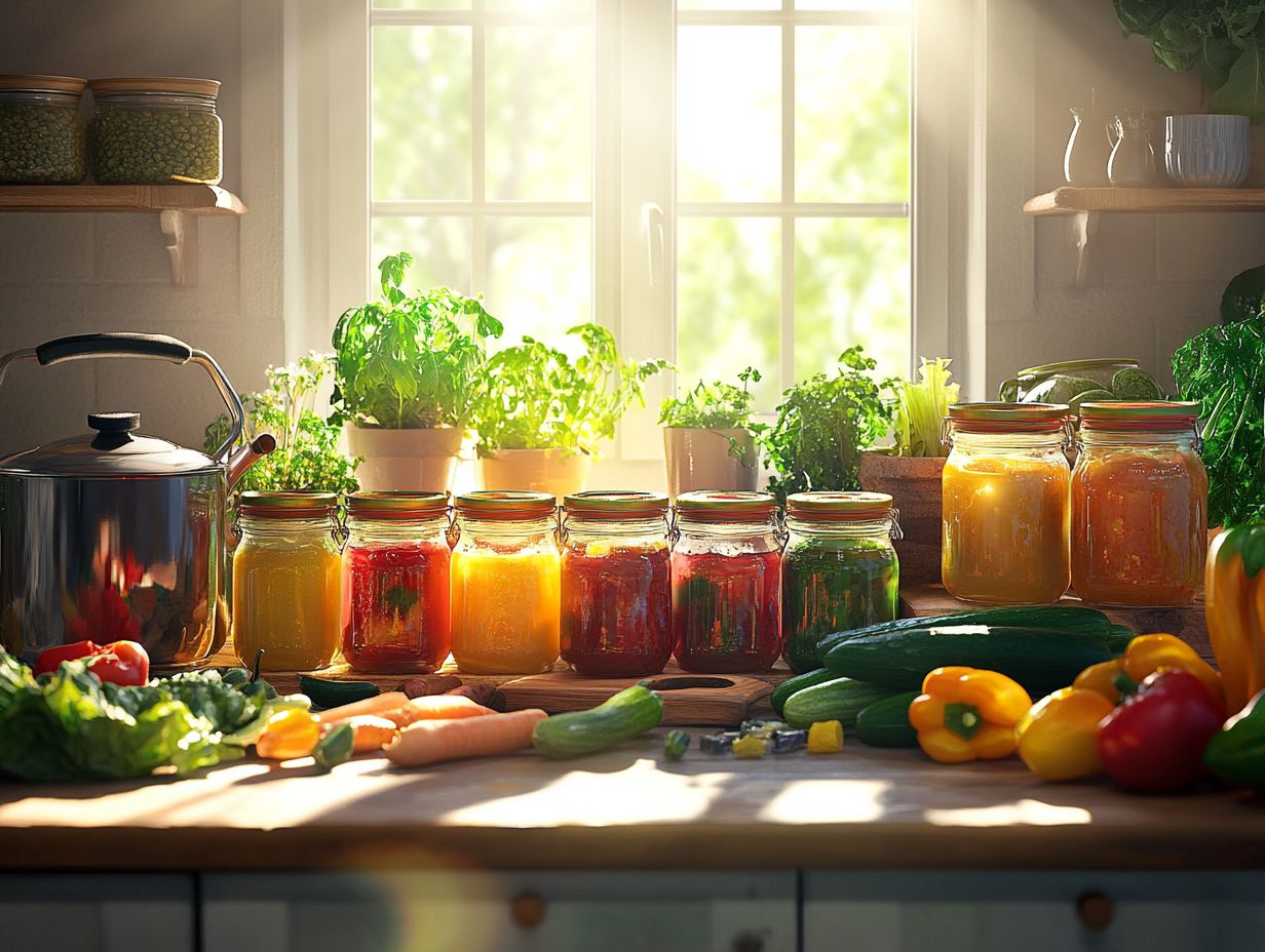 What are essential tips for canning vegetables at home?