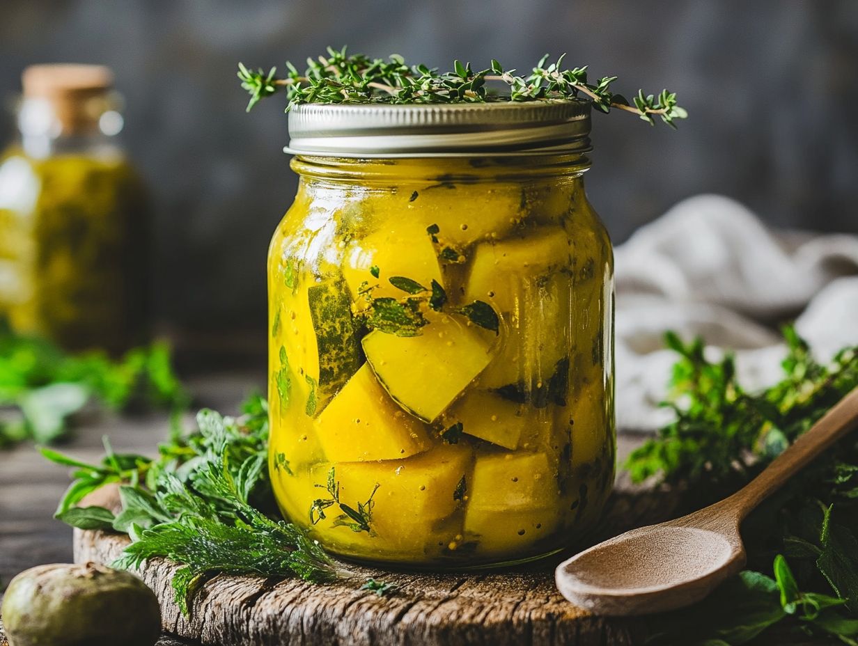 Fresh cucumbers used in homemade honey mustard pickles