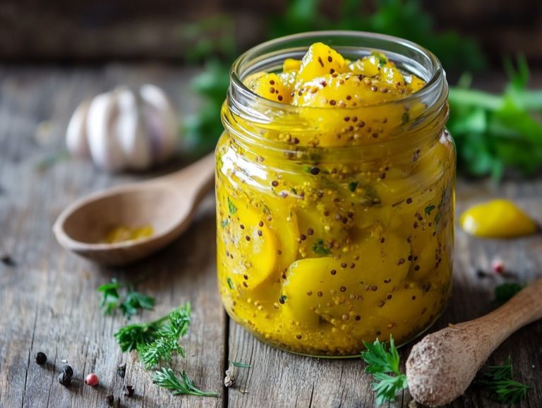 Homemade Honey Mustard Pickles Recipe