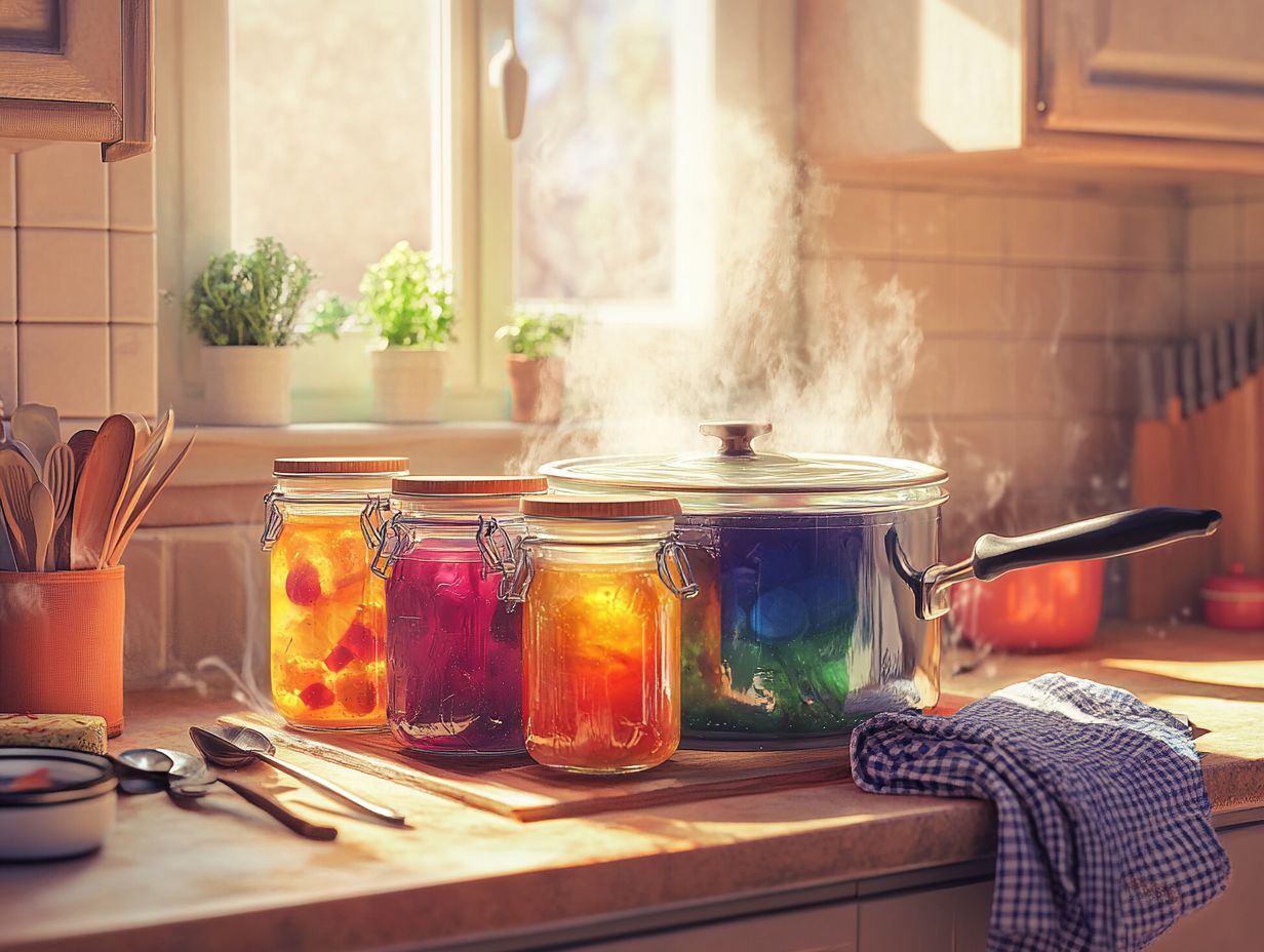 What is a boiling water bath and why is it used for canning?