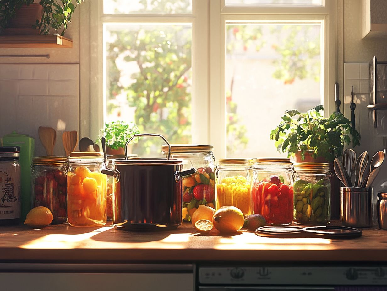 Determining the best canning method for food preservation