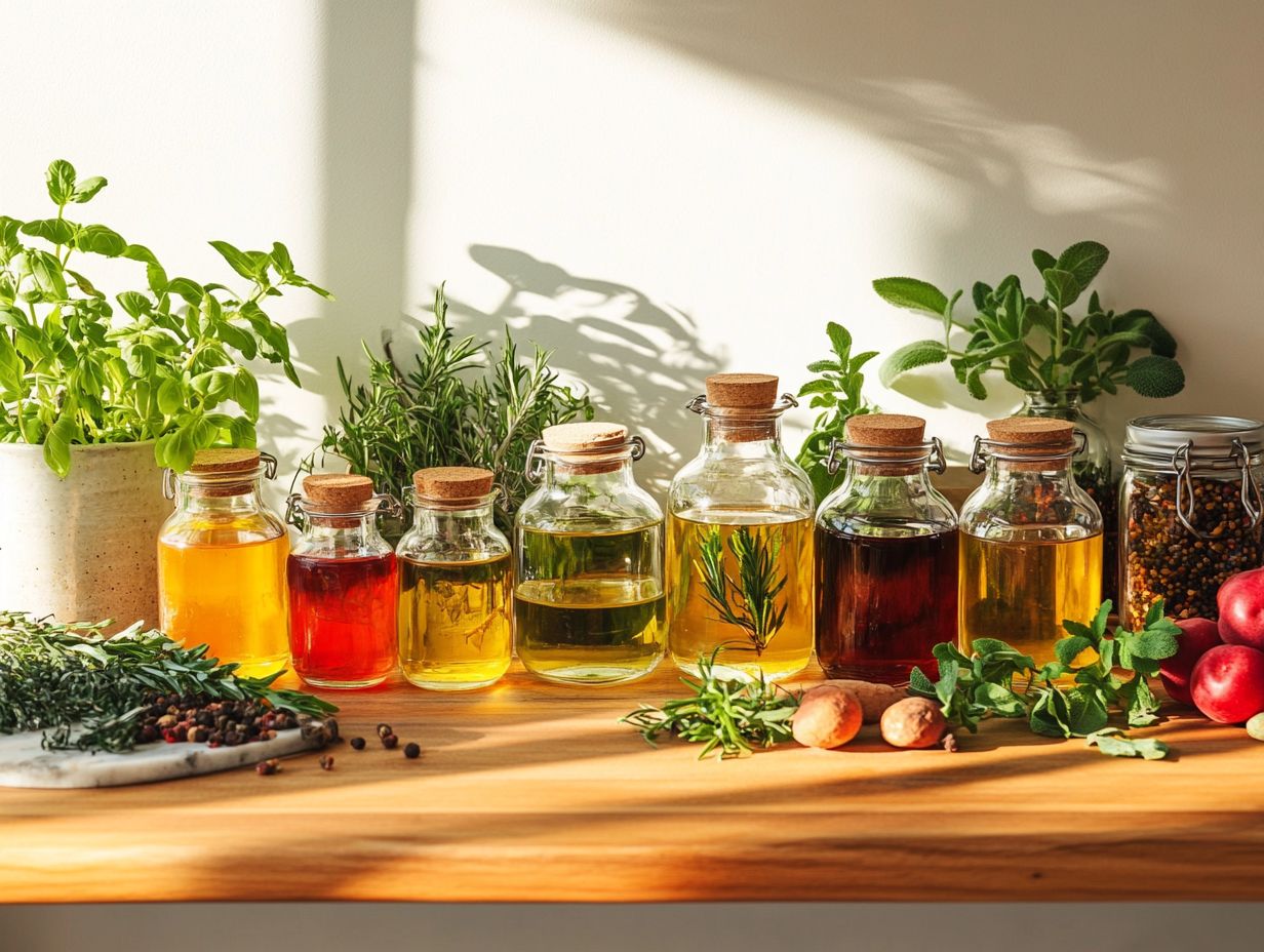 Common Ingredients for Flavored Vinegars