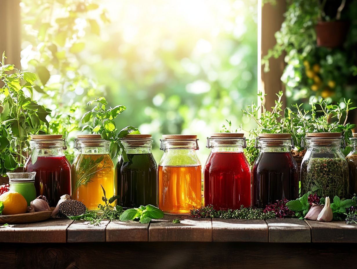 Types of vinegars for creating flavored vinegars