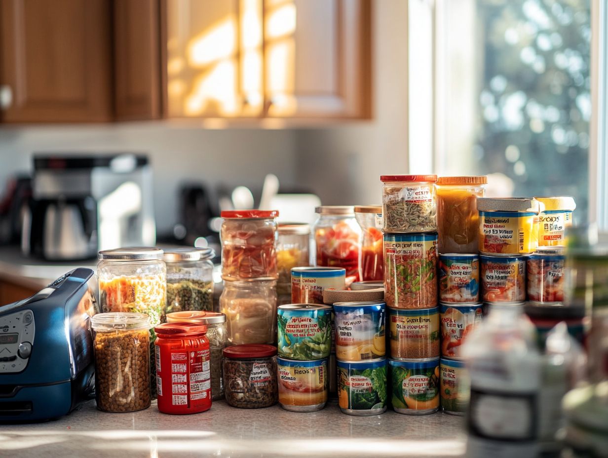 Organizing and storing labeled canned goods for better shelf life