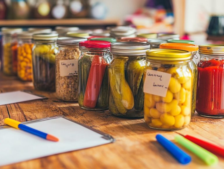 How to Label Your Canned Goods Effectively