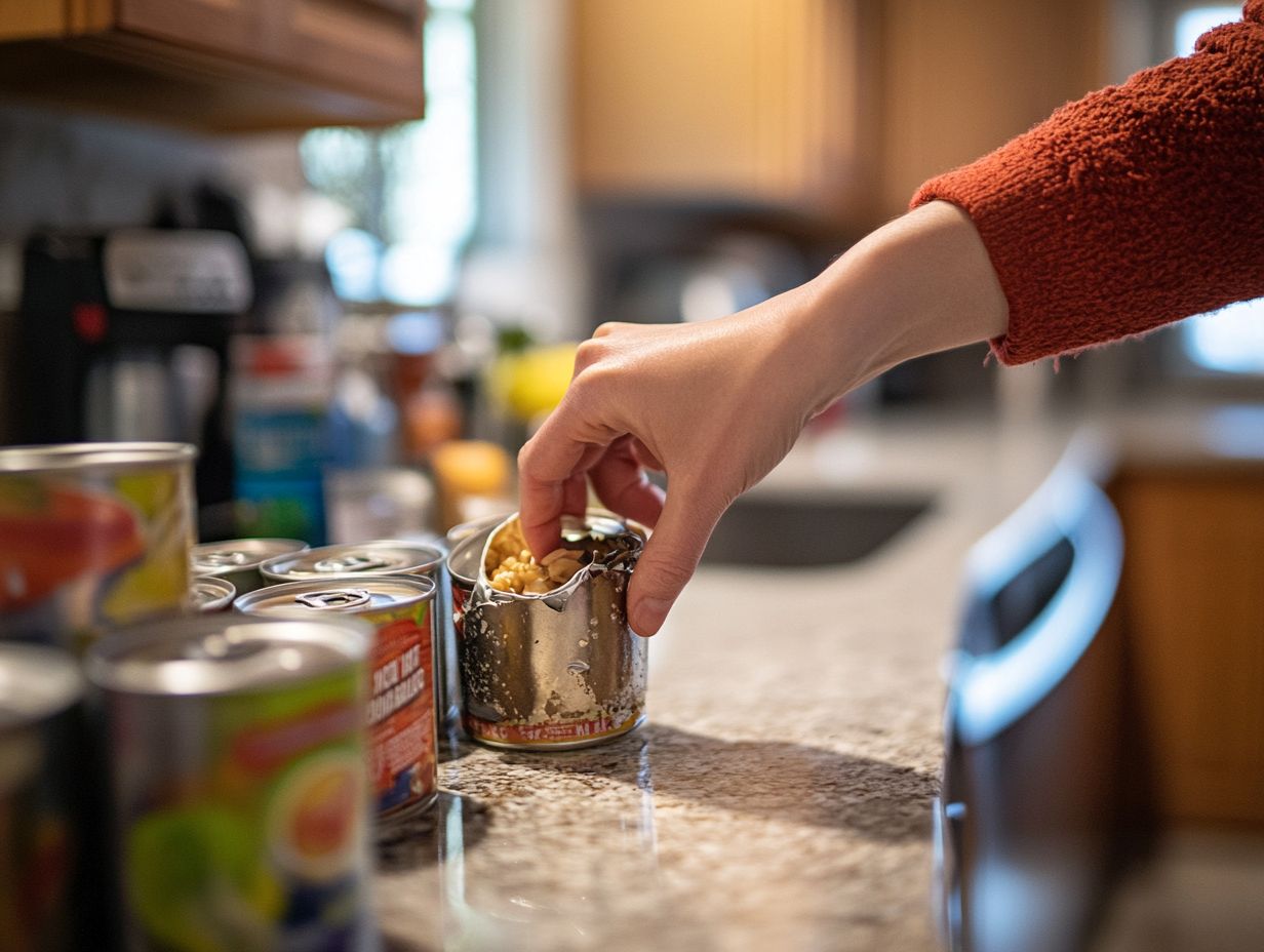 Inspecting Canned Food for Safety