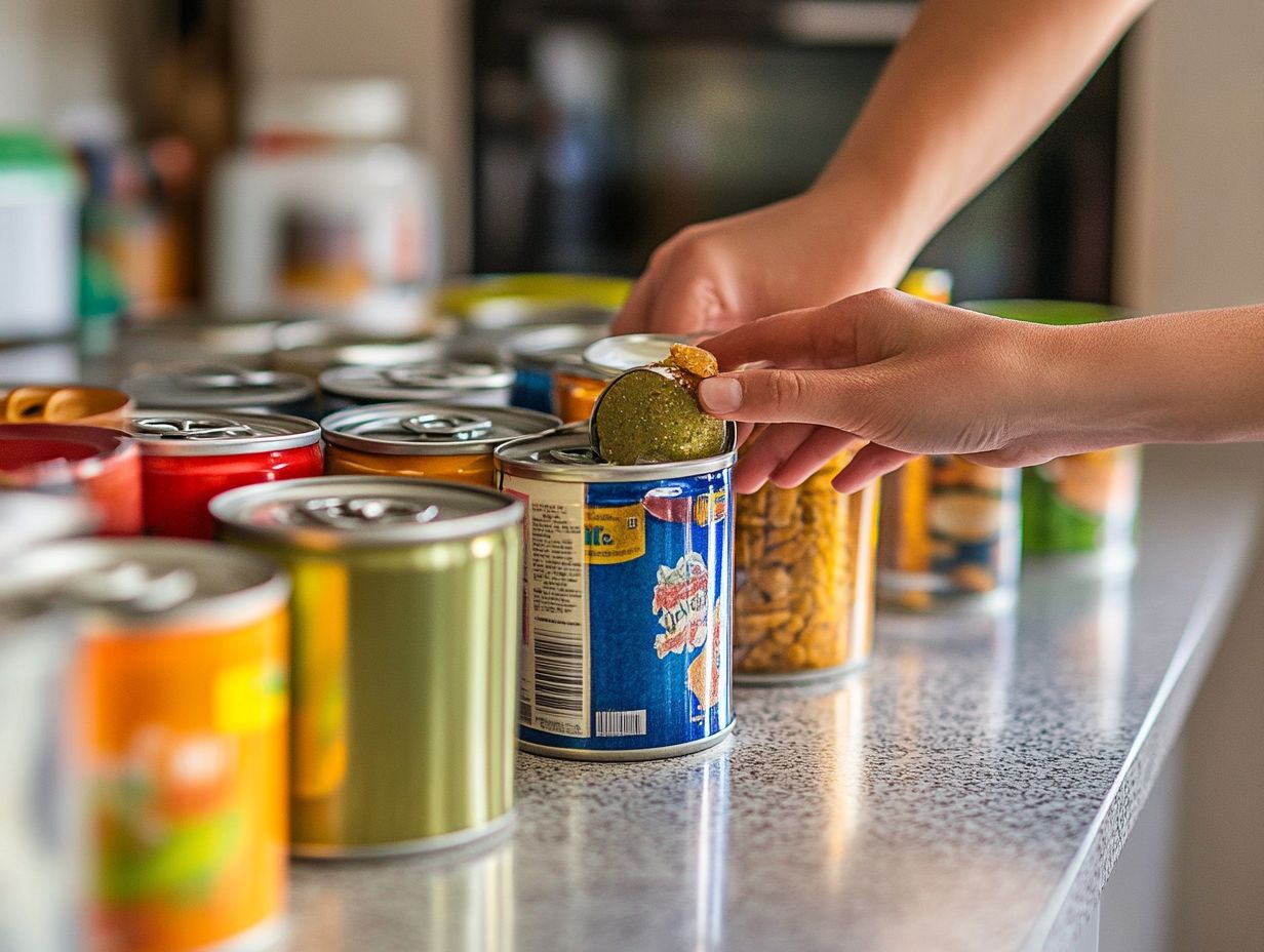 What is the best way to ensure canned food is safe to eat?