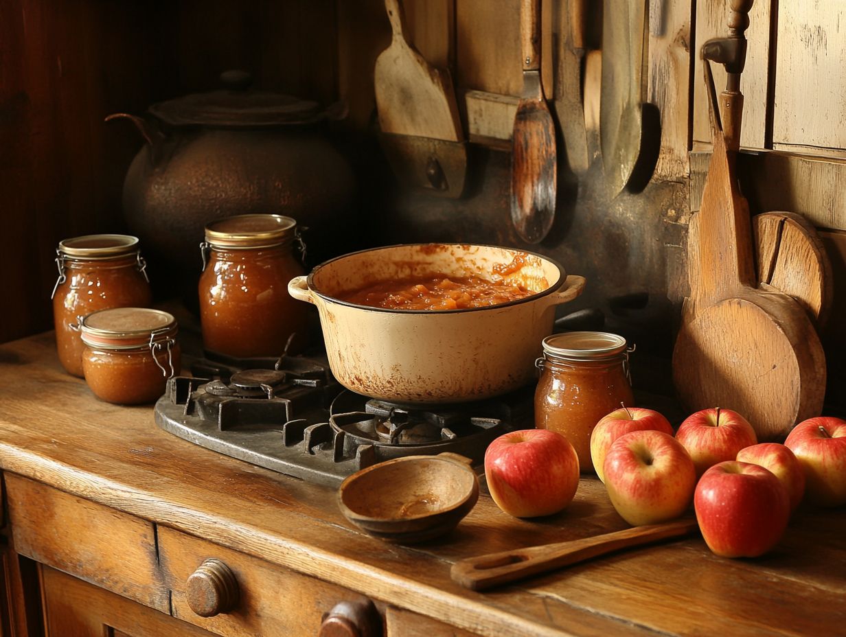 Image showing various apple types suitable for making apple butter.