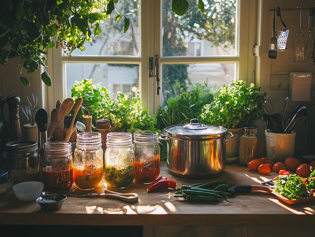 Selection of Canning Jars and Lids for Home Preservation