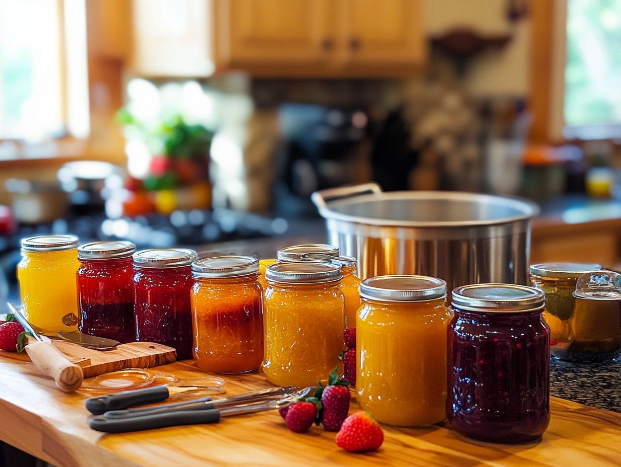 Proper storage techniques for canned jam