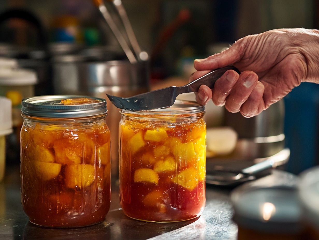 Importance of removing air bubbles in canning