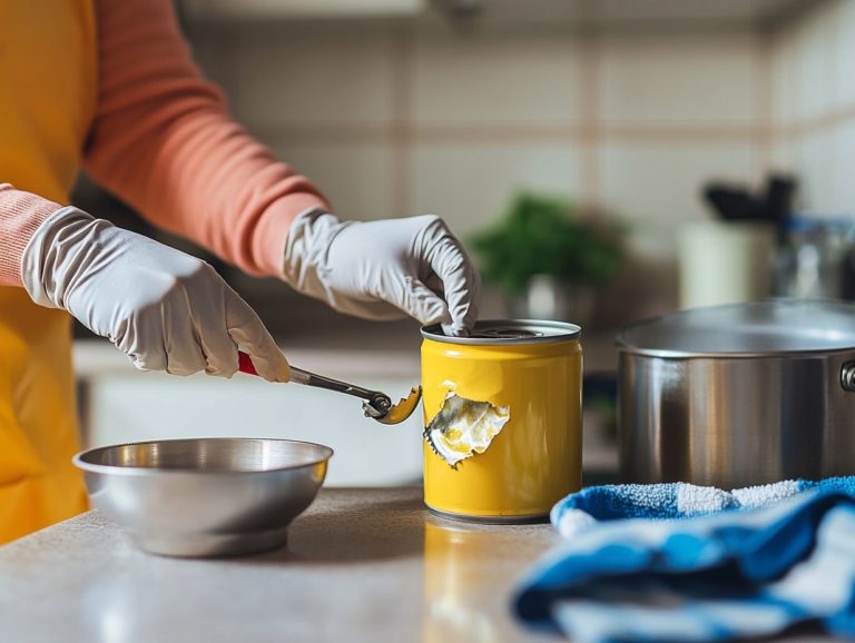 How to Safely Open Faulty Canned Goods