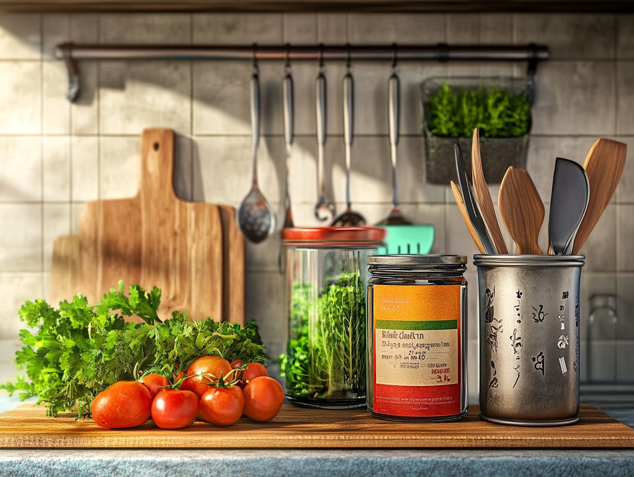 Diagram showing best practices for storing opened canned goods