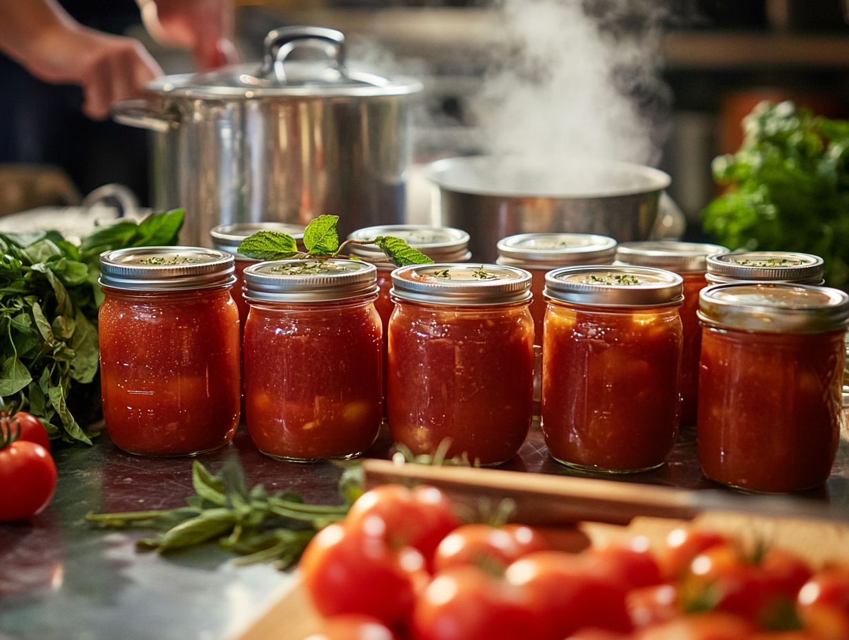 Visual guide to storing and using canned tomatoes