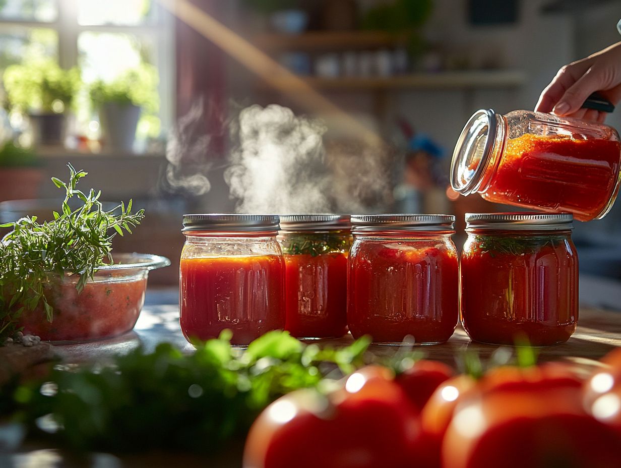 Image representing frequently asked questions about canning tomatoes.