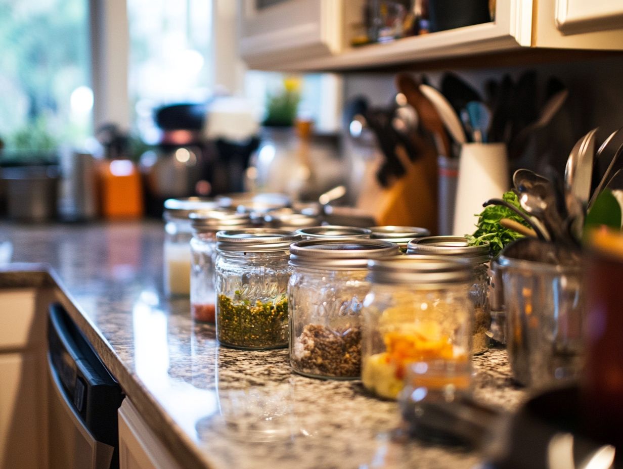 Visual representation of key takeaways for sterilizing jars for canning.