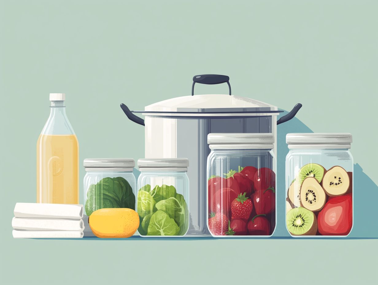 What is the importance of sterilizing canning equipment?