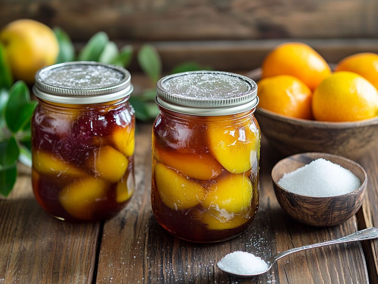 Explore the impact of alternative sweeteners on canning