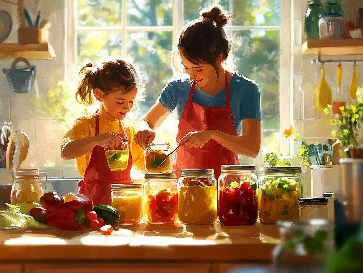 Tips for safely involving kids in canning and avoiding food contamination