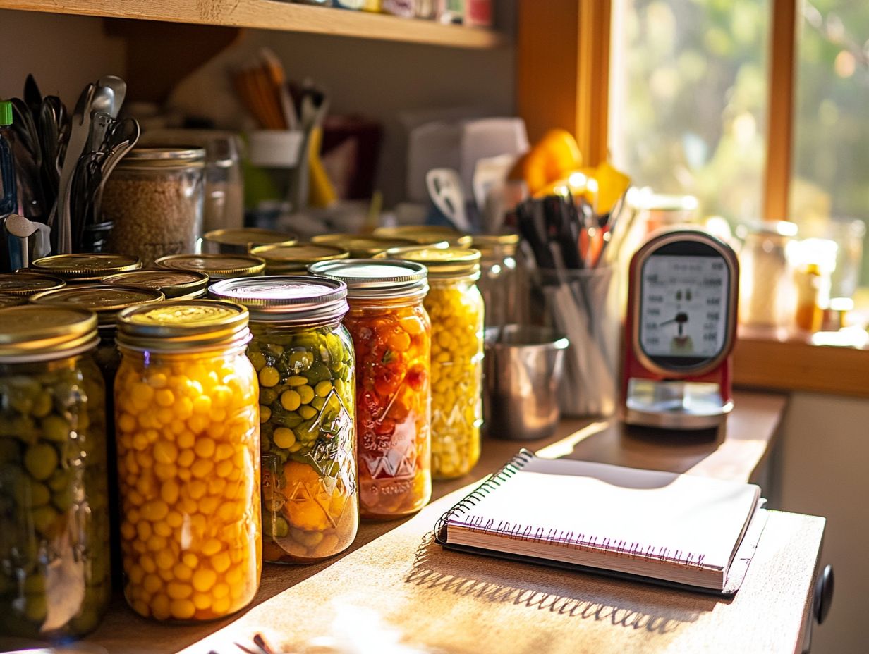 Recommended Canning Times for Specific Foods