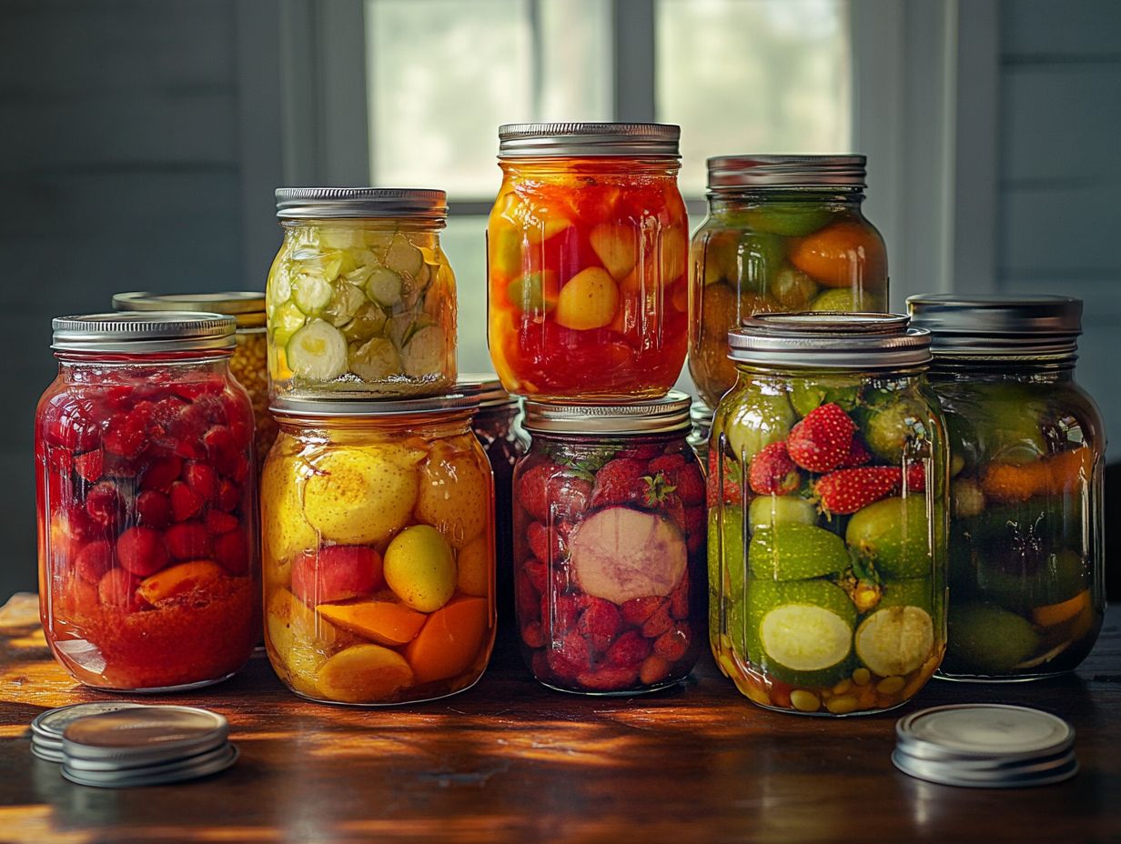 Image showing different types of canning jars