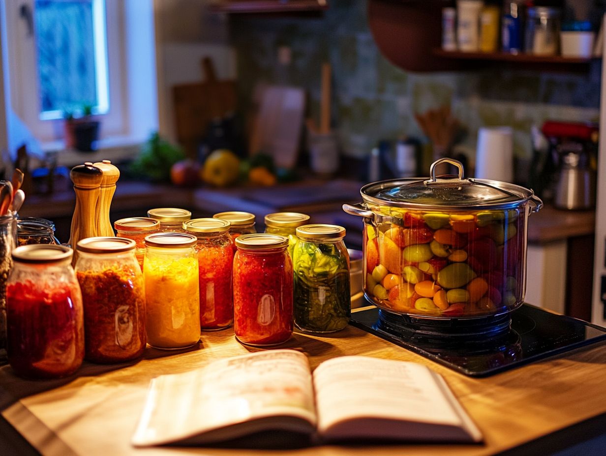 Image illustrating best practices for storing canned goods