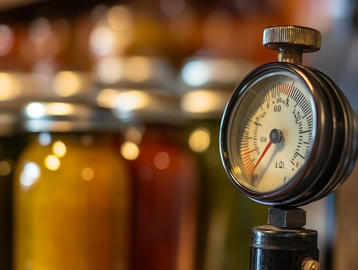 Step-by-Step instructions for using a canning pressure gauge